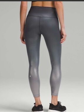 Lululemon Wunder Train High-Rise Tight 25" *Foil size 10 gradient gray
